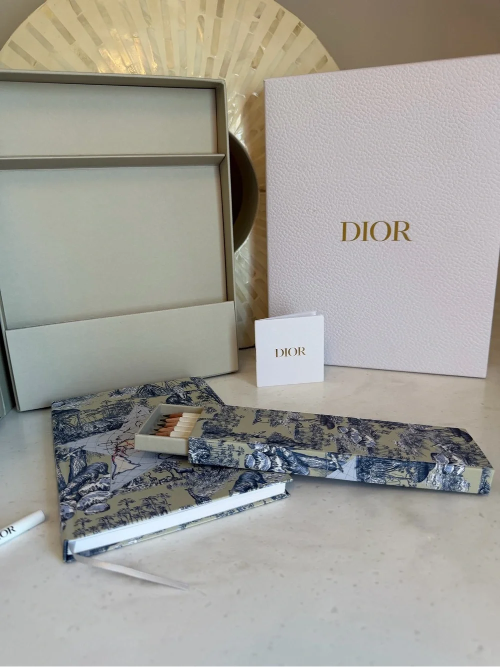Dior Beauty GWP NIB Gorgeous Luxury Notebook and Pencil Set in Box